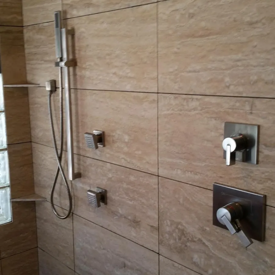Shower fixture installation for Water Heater Replacement in Elsmere